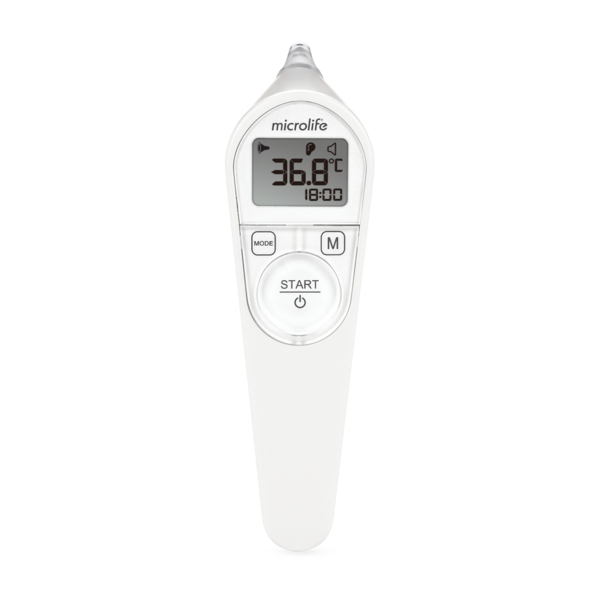 Ушной термометр с гигиеническими колпачками IR-210